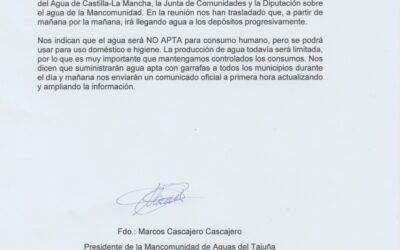 SUMINISTRO DE AGUA